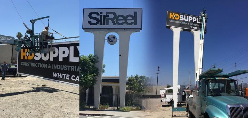 DOUBLE SIDED POLE SIGN IN SUN VALLEY