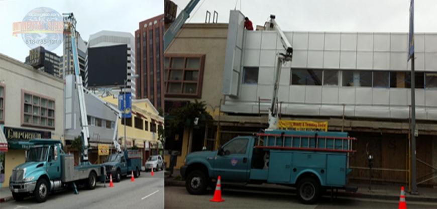 PROJECTING SIGNS IN WESTWOOD, CA